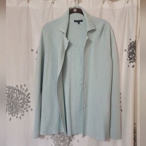 Mint Eileen Fisher Knitted Jacket and Tank Top Set